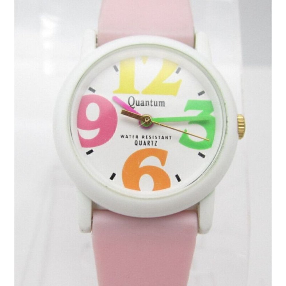 Women Quantum Quartz‎ WR Analog 25mm Dial Causal Round Watch (F825)